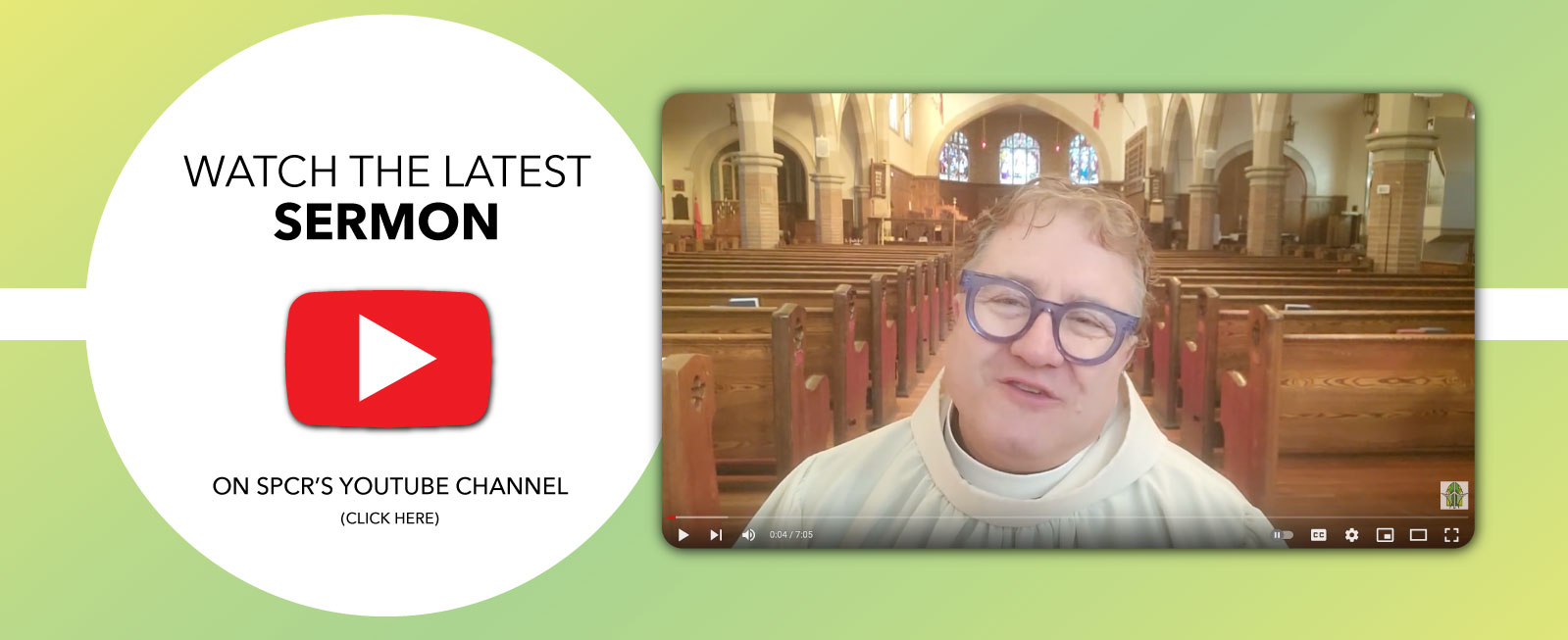 Watch sermons on YouTube