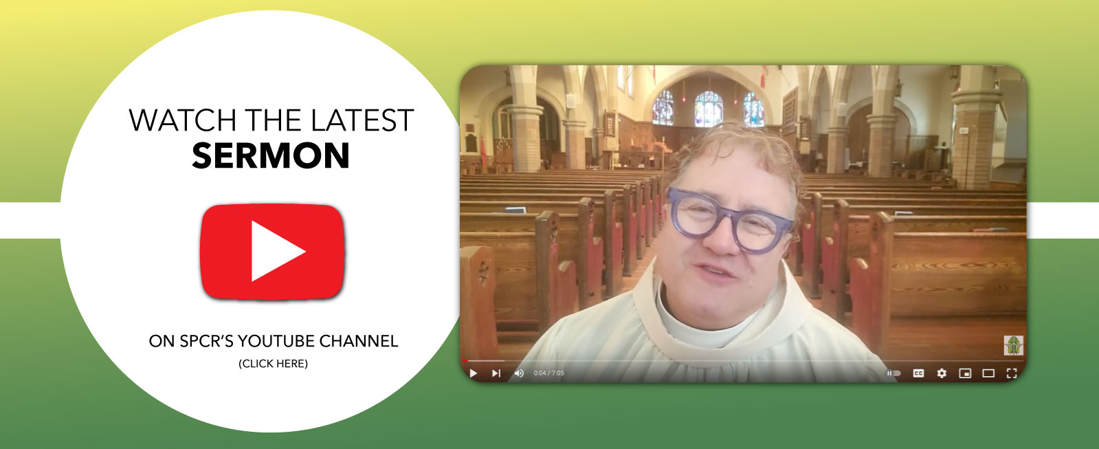 Watch sermons on youtube